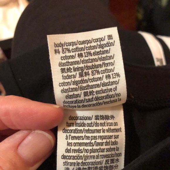 Pink leggings size XS black with white stripes on side - Picture 6 of 6